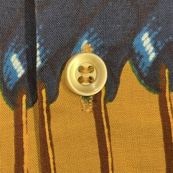 Rare 1960s Spire California Dacron Disco Colorful Pattern Shirt Medium 15 1/2 - Picture 5 of 9